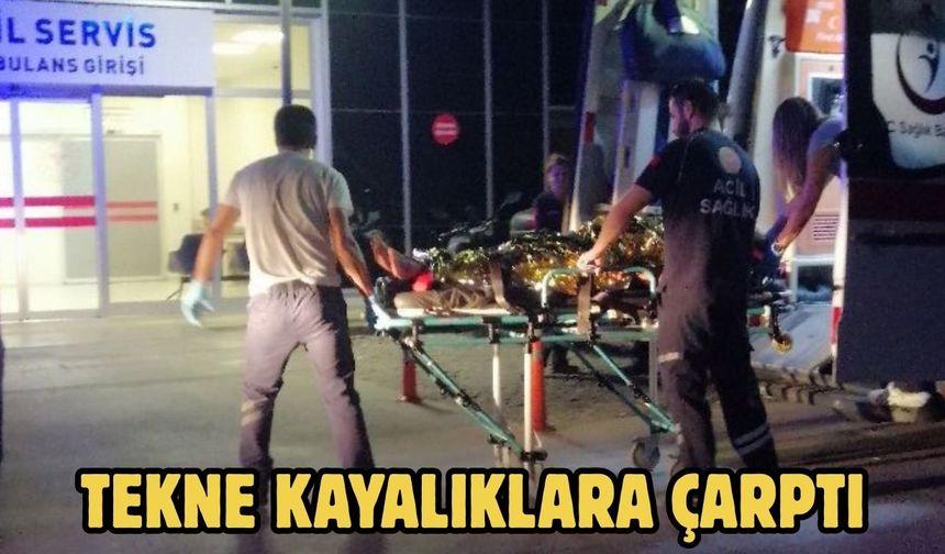 Tekne Kayalıklara Çarptı