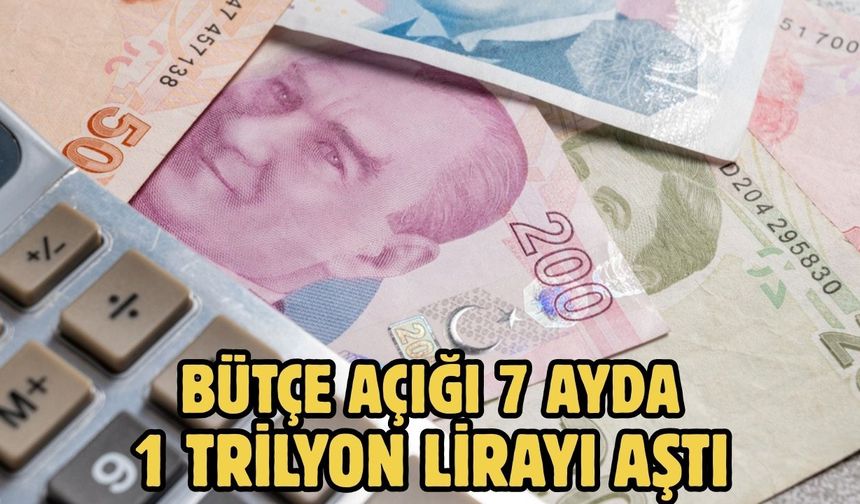 Bütçe açığı 7 ayda 1 trilyon lirayı aştı