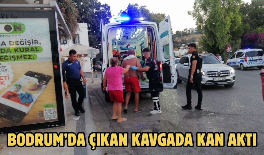 BODRUM’DA ÇIKAN KAVGADA KAN AKTI