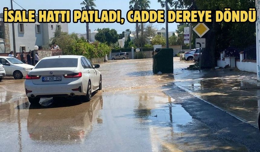 İsale Hattı Patladı, Cadde Dereye Döndü