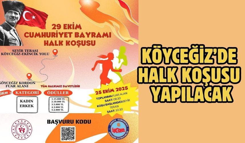 Köyceğiz’de halk koşusu yapılacak