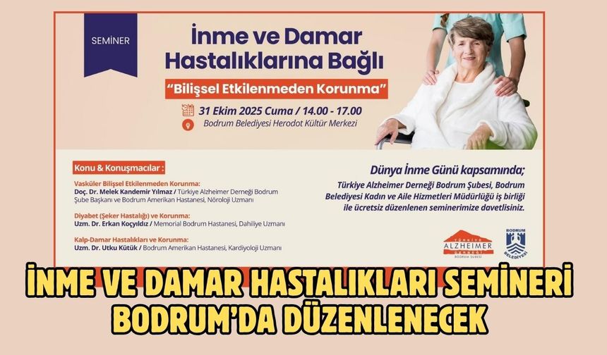 İnme ve Damar Hastalıkları Semineri Bodrum’da Düzenlenecek