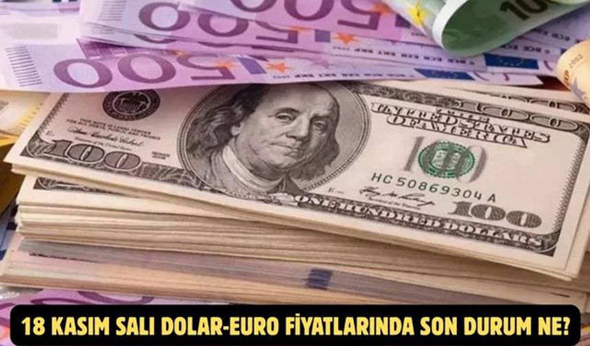 18 KASIM SALI DOLAR-EURO FİYATLARINDA SON DURUM NE?