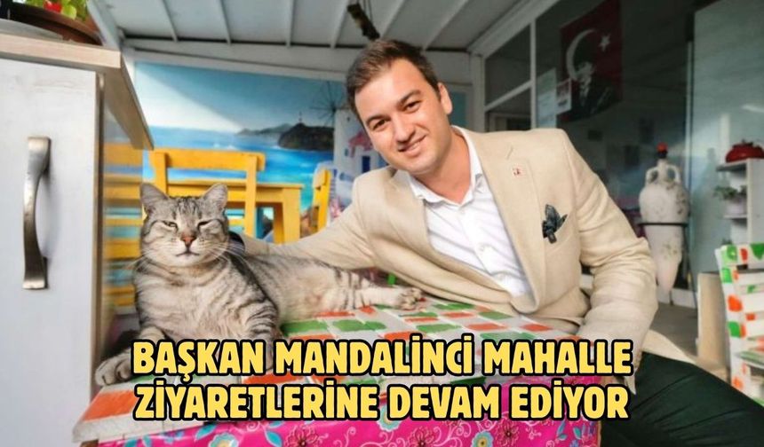 BAŞKAN MANDALİNCİ MAHALLE ZİYARETLERİNE DEVAM EDİYOR