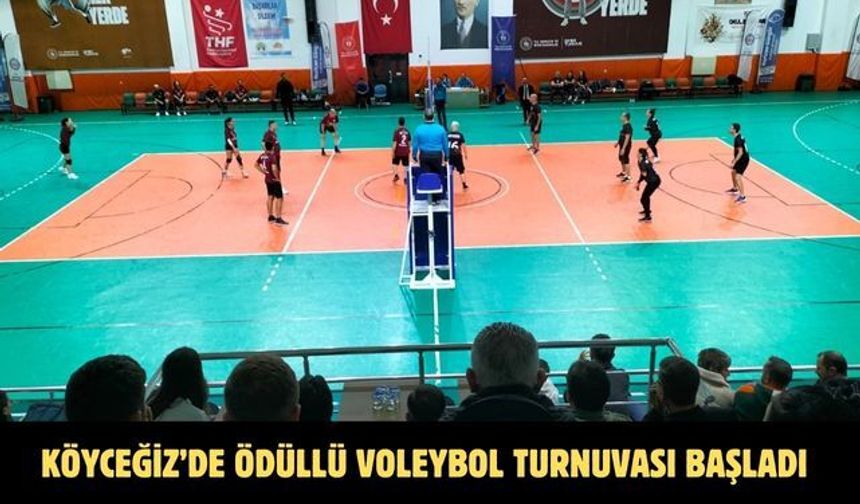 Köyceğiz’de ödüllü Voleybol Turnuvası başladı
