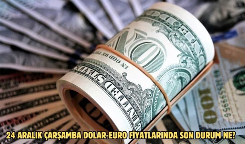24 ARALIK ÇARŞAMBA DOLAR-EURO FİYATLARINDA SON DURUM NE?
