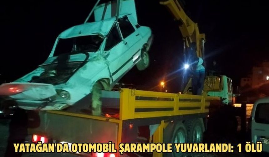 Yatağan'da otomobil şarampole yuvarlandı: 1 ölü