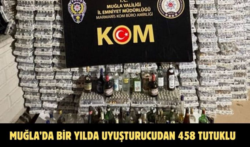 Muğla’da bir yılda uyuşturucudan 458 tutuklu
