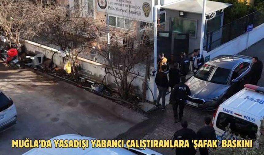 Muğla’da yasadışı yabancı çalıştıranlara 'şafak' baskını