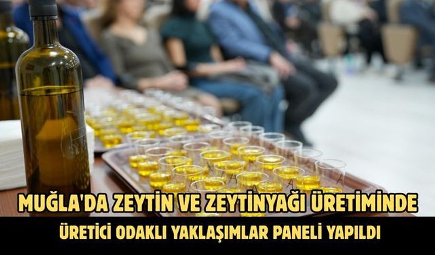 Muğla'da Zeytin Ve Zeytinyağı Üretiminde Üretici Odaklı Yaklaşımlar paneli yapıldı