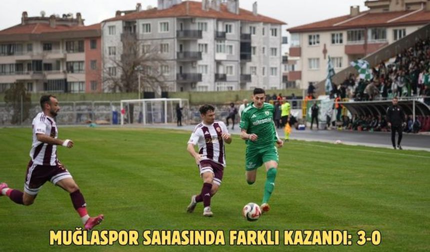 Muğlaspor Sahasında Farklı Kazandı: 3-0