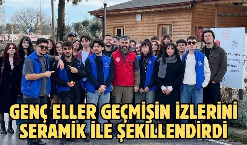 Genç eller geçmişin izlerini seramik ile şekillendirdi