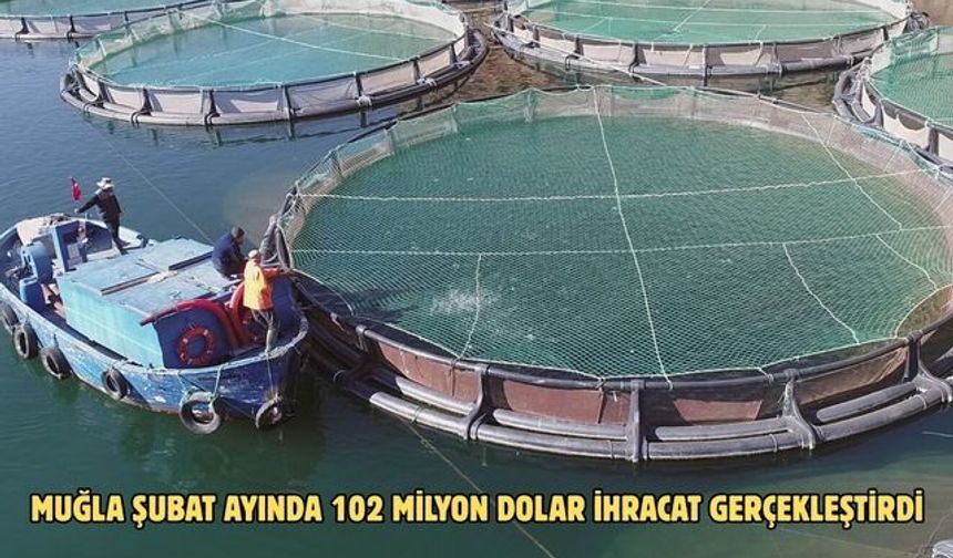 Muğla şubat ayında 102 milyon dolar ihracat gerçekleştirdi