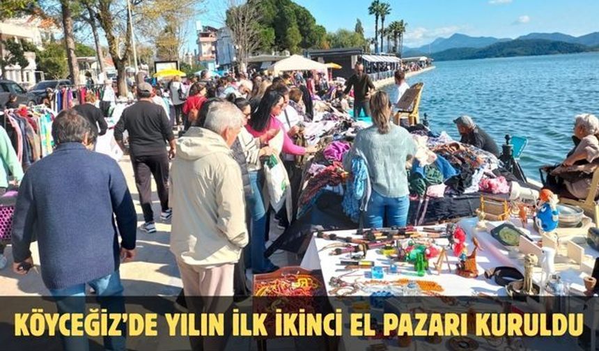 Köyceğiz’de yılın ilk ikinci el pazarı kuruldu
