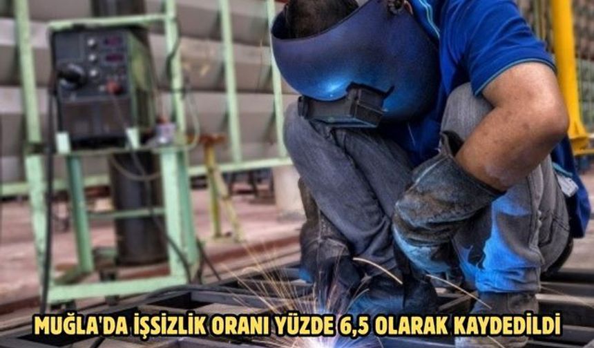Muğla'da işsizlik oranı yüzde 6,5 olarak kaydedildi