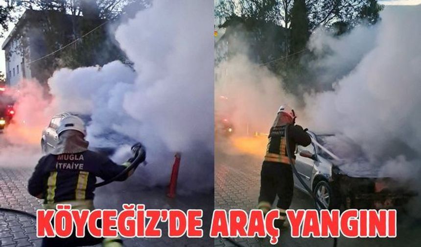 Köyceğiz’de araç yangını