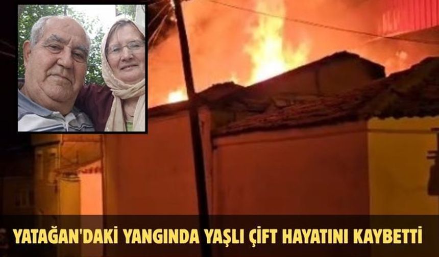 Yatağan'daki yangında yaşlı çift hayatını kaybetti