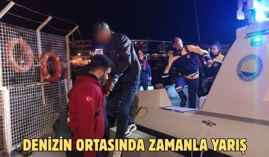 Denizin ortasında zamanla yarış