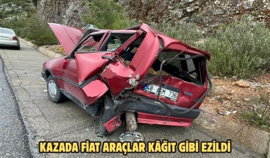 Kazada Fiat araçlar kâğıt gibi ezildi