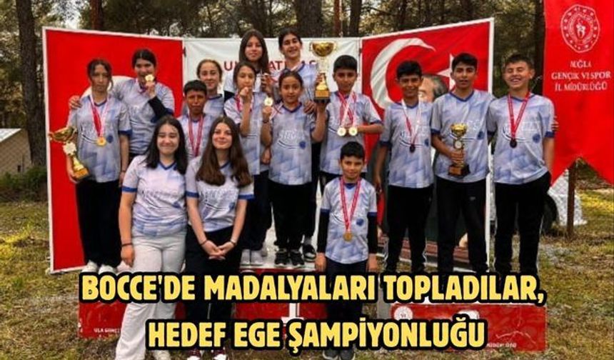 Bocce'de madalyaları topladılar, hedef ege şampiyonluğu