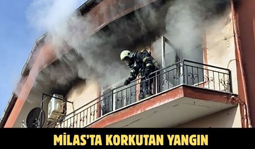 Milas’ta korkutan yangın