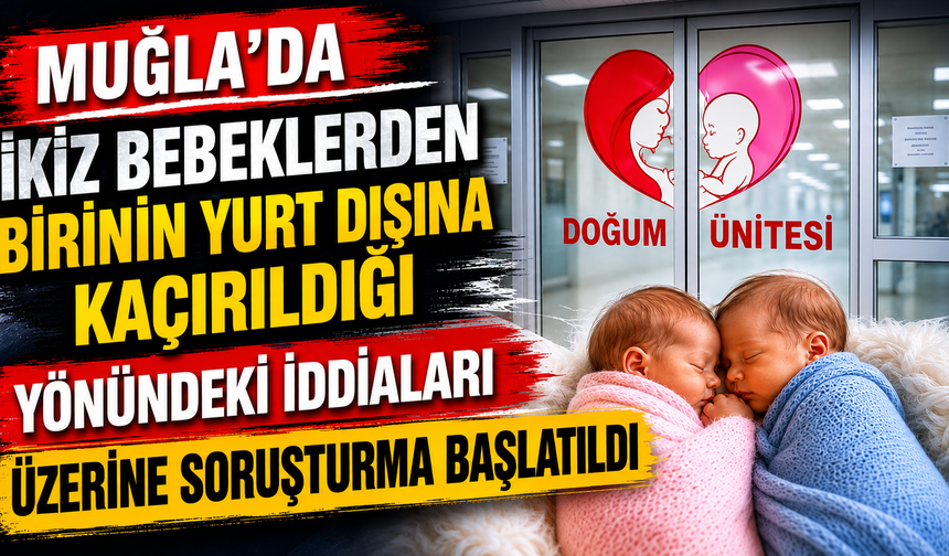Muğla’da ikiz bebeklerden birinin yurt dışına kaçırıldığı yönündeki iddiaları üzerine soruşturma başlatıldı