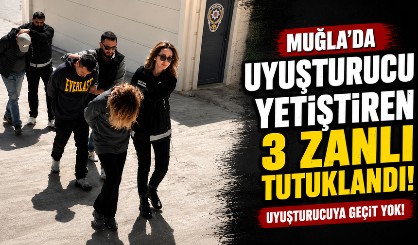 Muğla'da uyuşturucu yetiştiren 3 zanlı tutuklandı