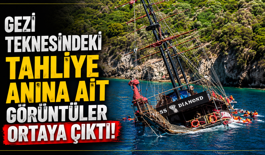 Gezi teknesindeki tahliye anına ait görüntüler ortaya çıktı