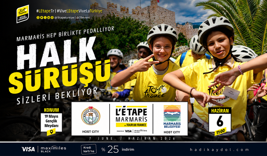 Halk sürüşüyle Marmaris’te bisiklet yarışı heyecanı yaşanacak