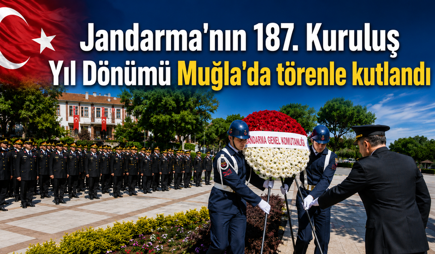 Jandarma'nın 187. Kuruluş Yıl Dönümü Muğla'da törenle kutlandı