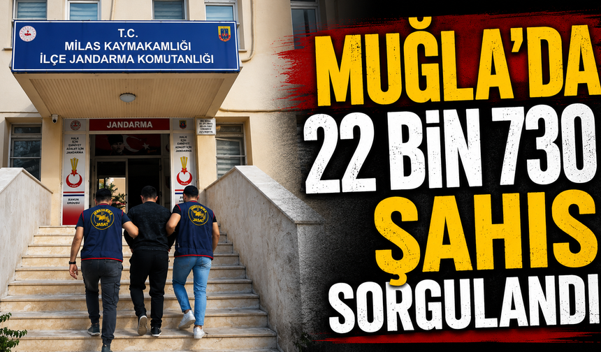 Muğla’da 22 bin 730 şahıs sorgulandı