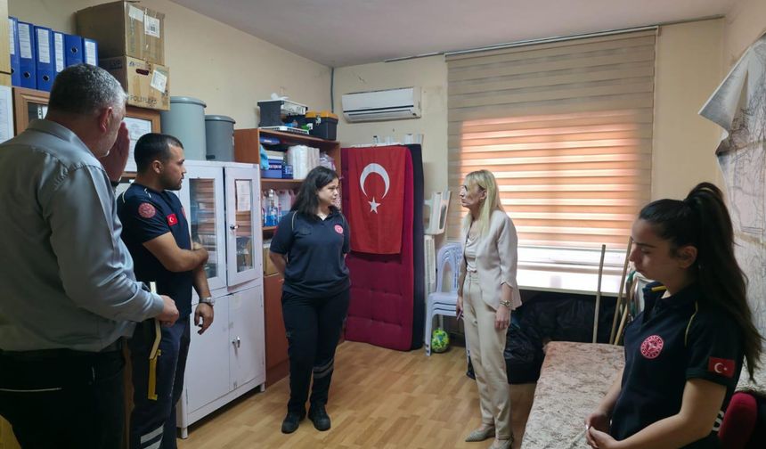 İl Sağlık Müdürü Başaran Akça, Kavaklıdere'deki sağlık tesislerinde incelemelerde bulundu