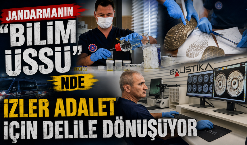 JANDARMANIN "BİLİM ÜSSÜ"NDE İZLER ADALET İÇİN DELİLE DÖNÜŞÜYOR