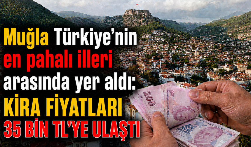 Muğla’da kira 35 bin TL’ye ulaştı: Türkiye’nin en pahalı illeri arasında
