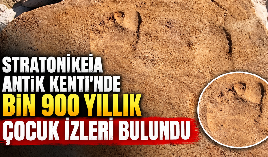 Stratonikeia Antik Kenti'nde bin 900 yıllık çocuk izleri bulundu