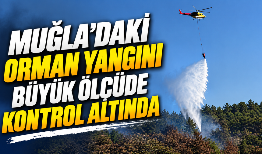 Muğla'daki orman yangını büyük ölçüde kontrol altında