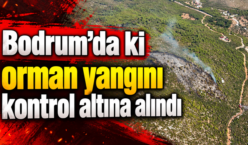 Bodrum’da ki orman yangını kontrol altına alındı