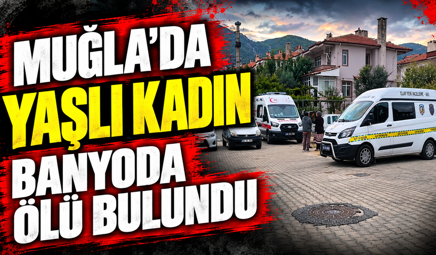Muğla'da yaşlı kadın banyoda ölü bulundu