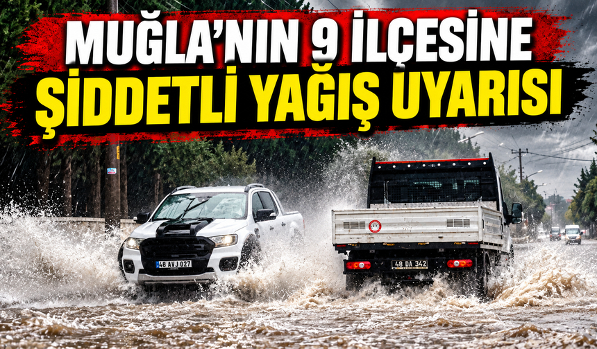 Muğla’nın 9 ilçesine şiddetli yağış uyarısı