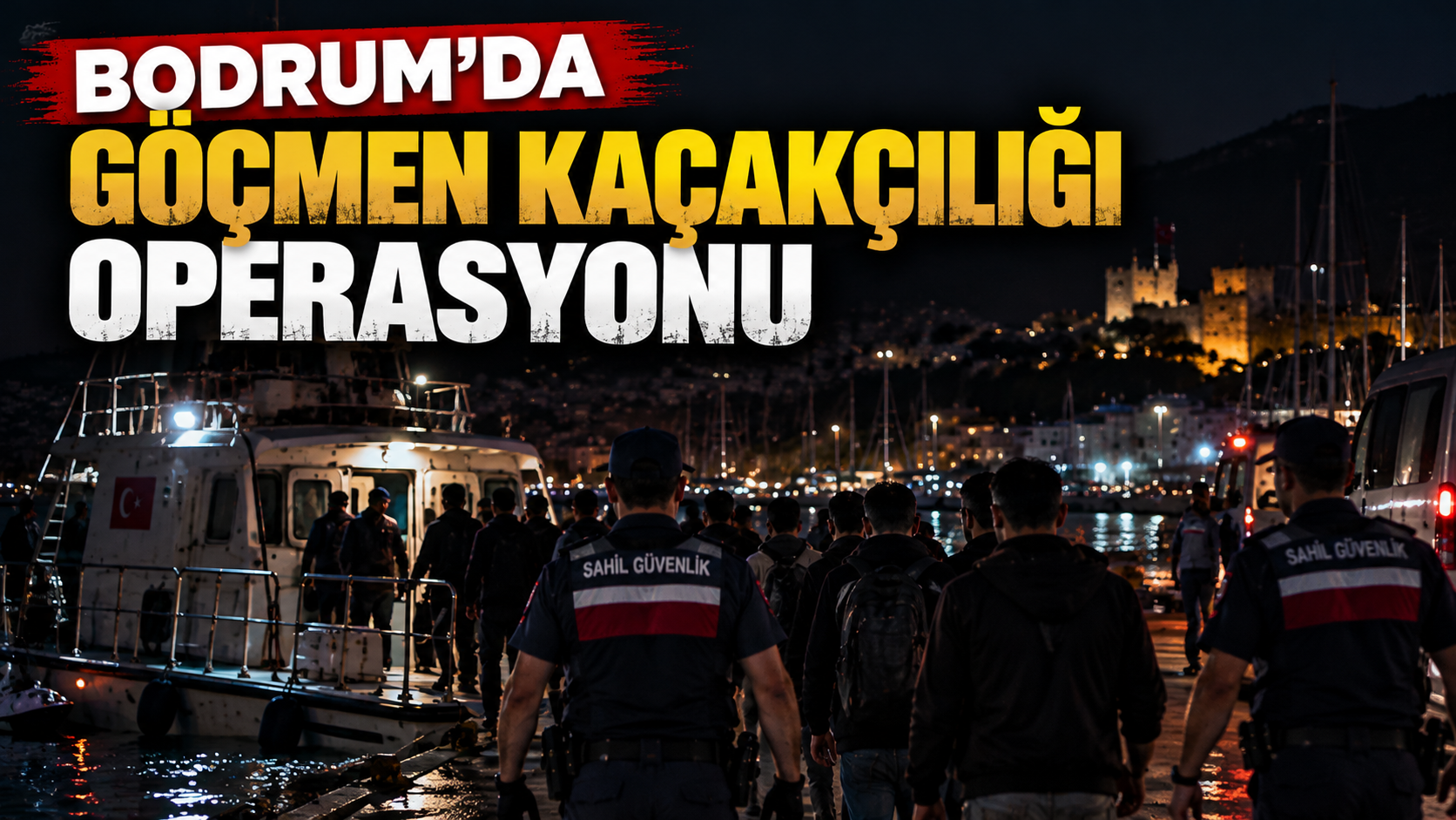 Bodrum’da Göçmen Kaçakçılığı Operasyonu